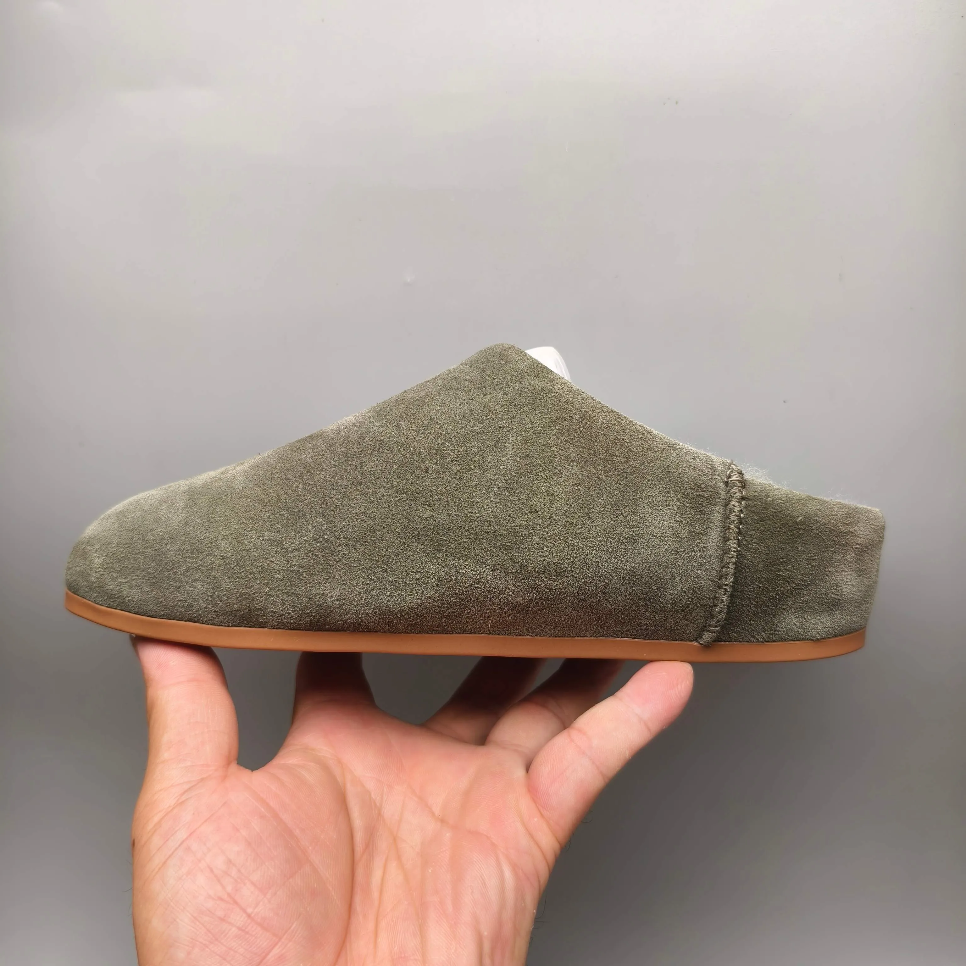💰440 UGG sheepskin all-in-one snow boots 1390 home slip-on casual shoes Color: Maroon Black Sand Green Matching Size: 35-40